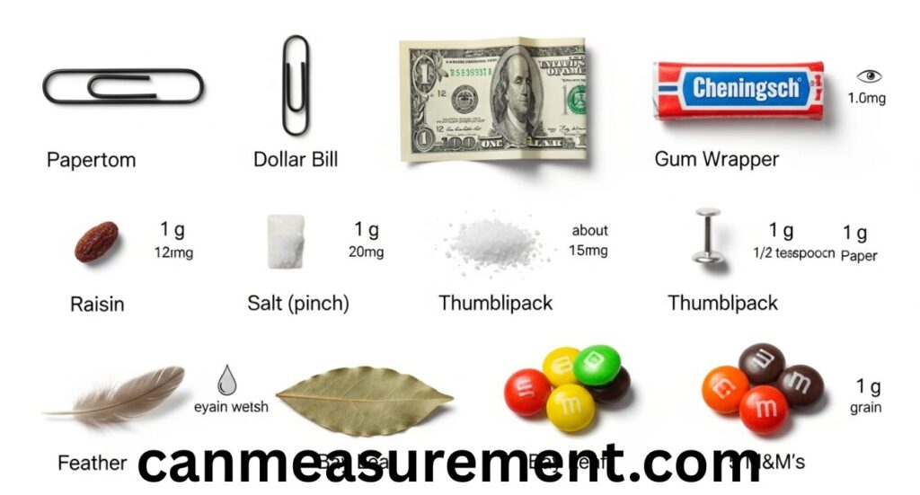 1 Gram: Everyday Things That Weigh 1 Gram and Easy Weight Comparisons