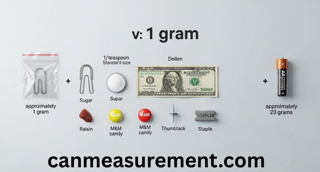 1 Gram: Everyday Things That Weigh 1 Gram and Easy Weight Comparisons
