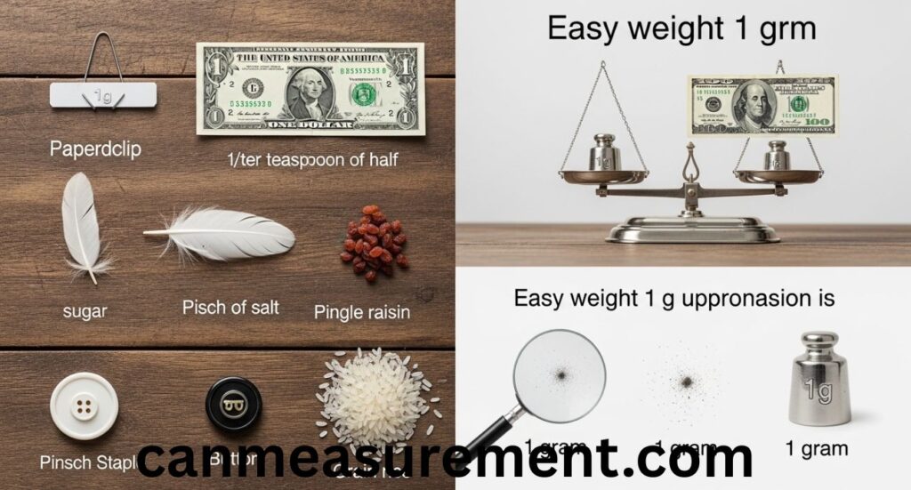 1 Gram: Everyday Things That Weigh 1 Gram and Easy Weight Comparisons