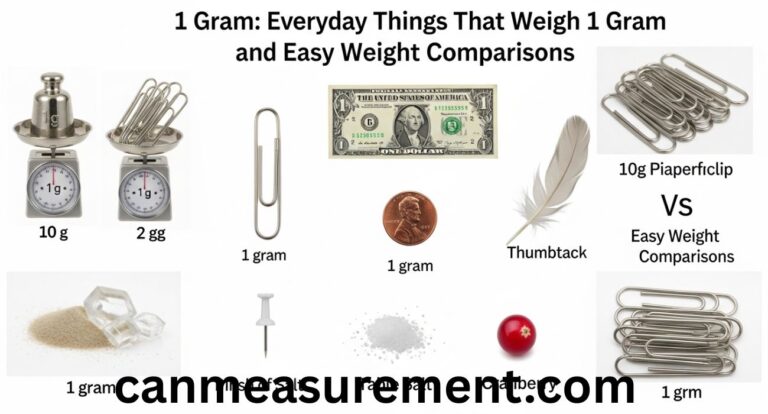 1 Gram: Everyday Things That Weigh 1 Gram and Easy Weight Comparisons