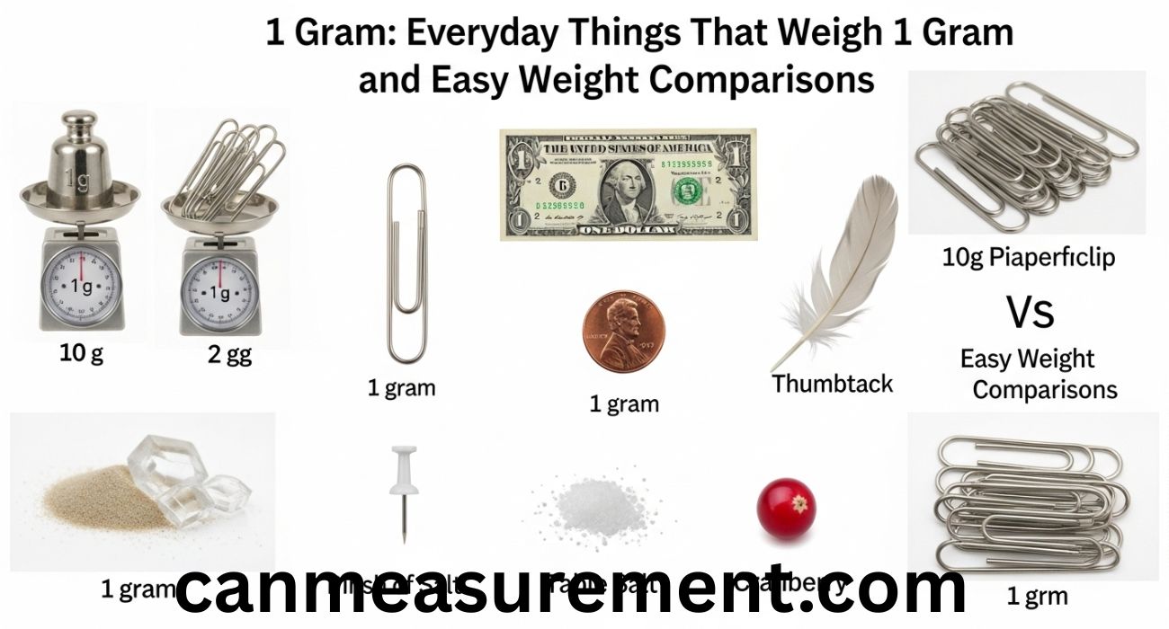 1 Gram: Everyday Things That Weigh 1 Gram and Easy Weight Comparisons
