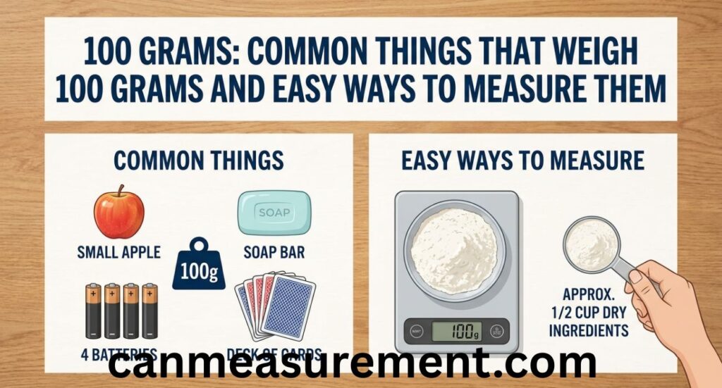 100 Grams: Common Things That Weigh 100 Grams and Easy Ways to Measure Them