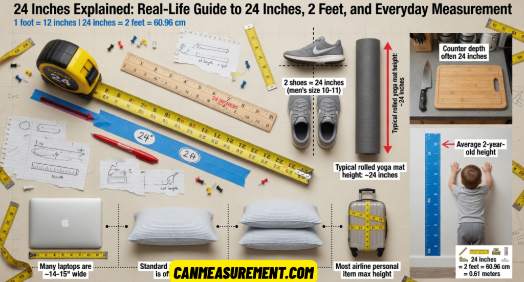 24 Inches Explained: Real-Life Guide to 24 Inches, 2 Feet, and Everyday Measurement