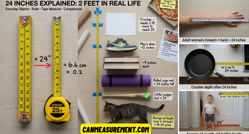 24 Inches Explained: Real-Life Guide to 24 Inches, 2 Feet, and Everyday Measurement