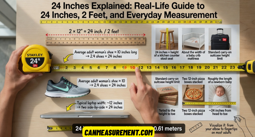24 Inches Explained: Real-Life Guide to 24 Inches, 2 Feet, and Everyday Measurement