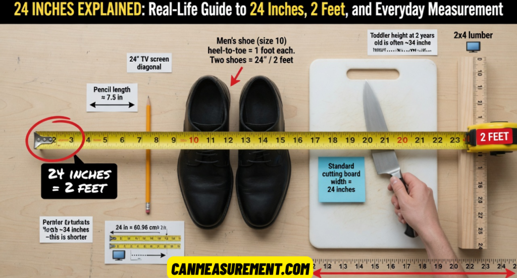 24 Inches Explained: Real-Life Guide to 24 Inches, 2 Feet, and Everyday Measurement