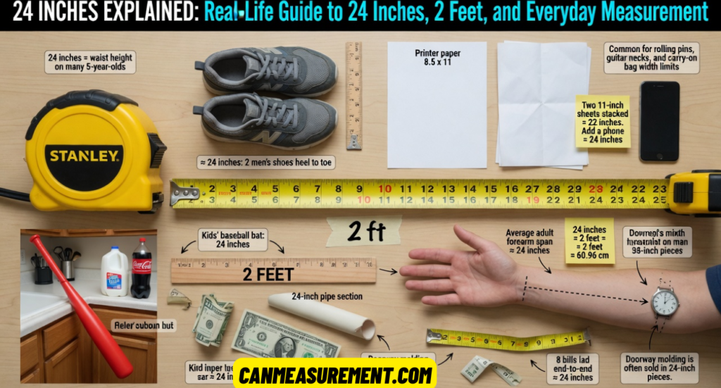 24 Inches Explained: Real-Life Guide to 24 Inches, 2 Feet, and Everyday Measurement