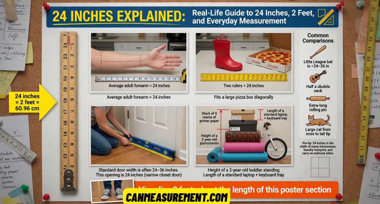 24 Inches Explained: Real-Life Guide to 24 Inches, 2 Feet, and Everyday Measurement
