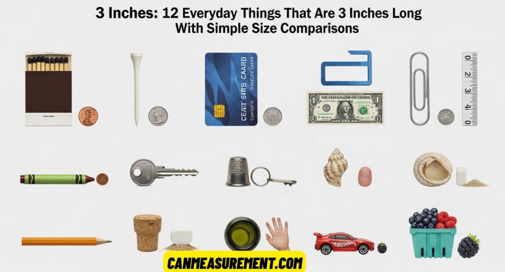 3 Inches: 12 Everyday Things That Are 3 Inches Long With Simple Size Comparisons