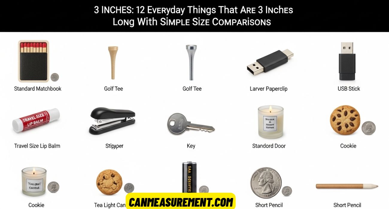 3 Inches: 12 Everyday Things That Are 3 Inches Long With Simple Size Comparisons