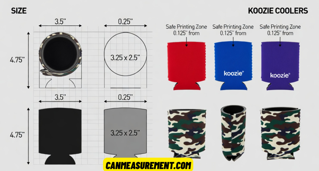 Can Koozie Dimensions: Complete Size, Height, Width & Printing Guide for 2026