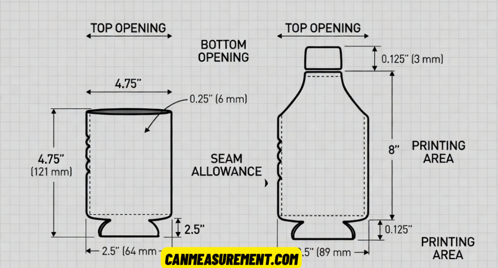 Can Koozie Dimensions: Complete Size, Height, Width & Printing Guide for 2026