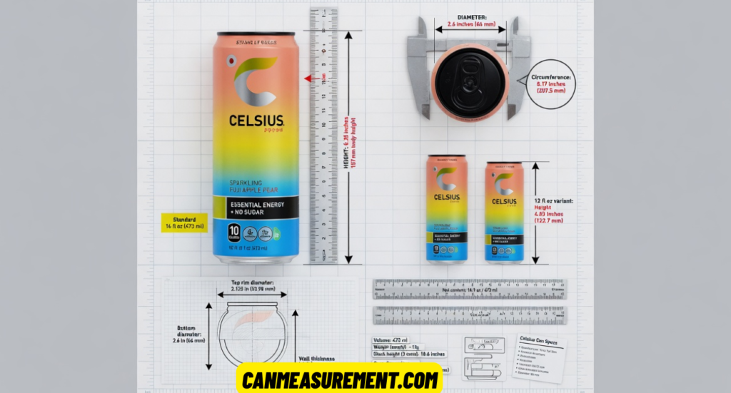 Celsius Can Dimensions: Complete Guide to Size, Height, Diameter, and Measurements