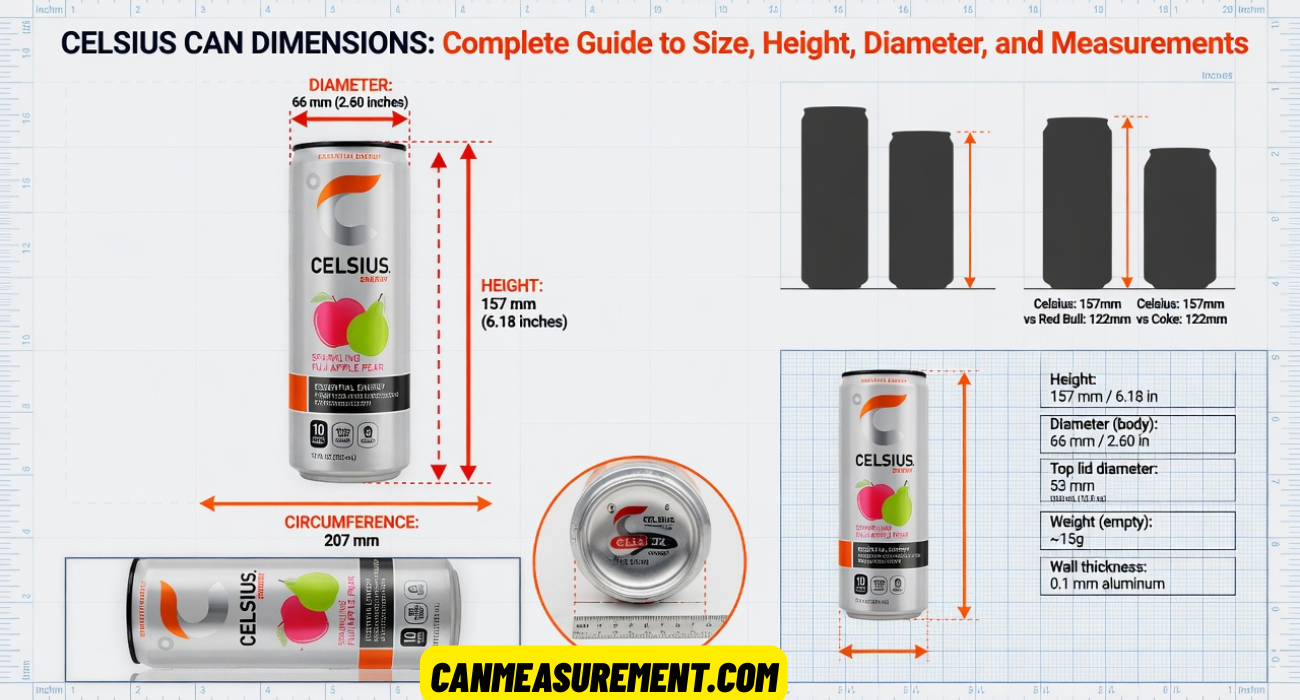 Celsius Can Dimensions: Complete Guide to Size, Height, Diameter, and Measurements