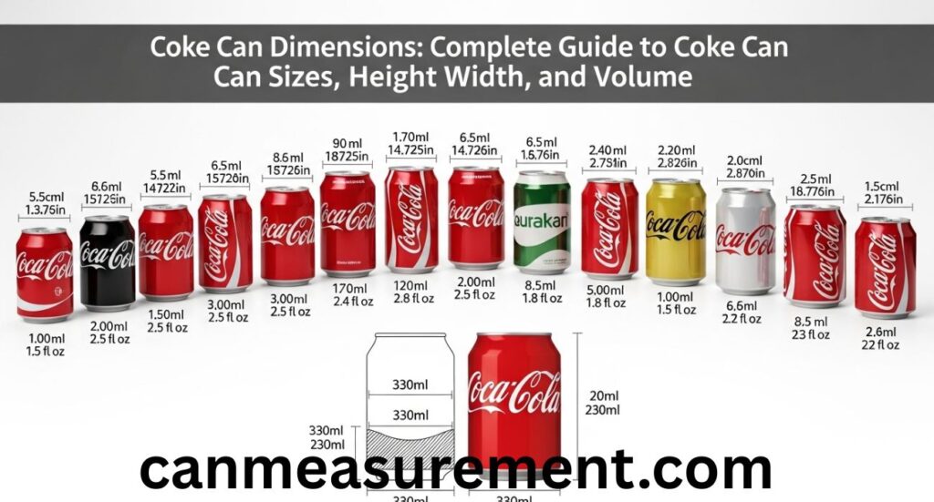 Coke Can Dimensions: Complete Guide to Coke Can Sizes, Height, Width, and Volume