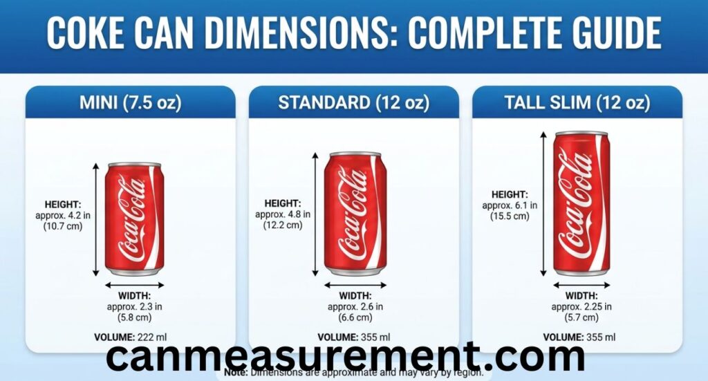 Coke Can Dimensions: Complete Guide to Coke Can Sizes, Height, Width, and Volume