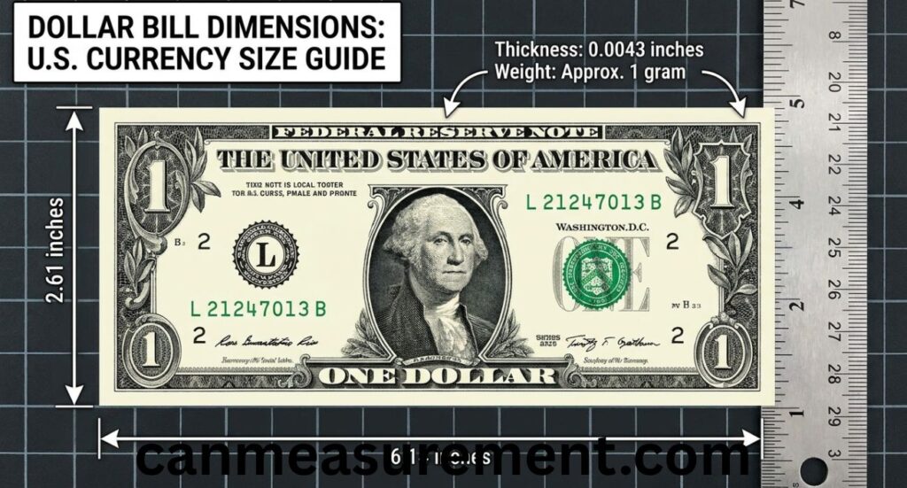 Dollar Bill Dimensions: Complete Guide to U.S. Currency Size and Measurements