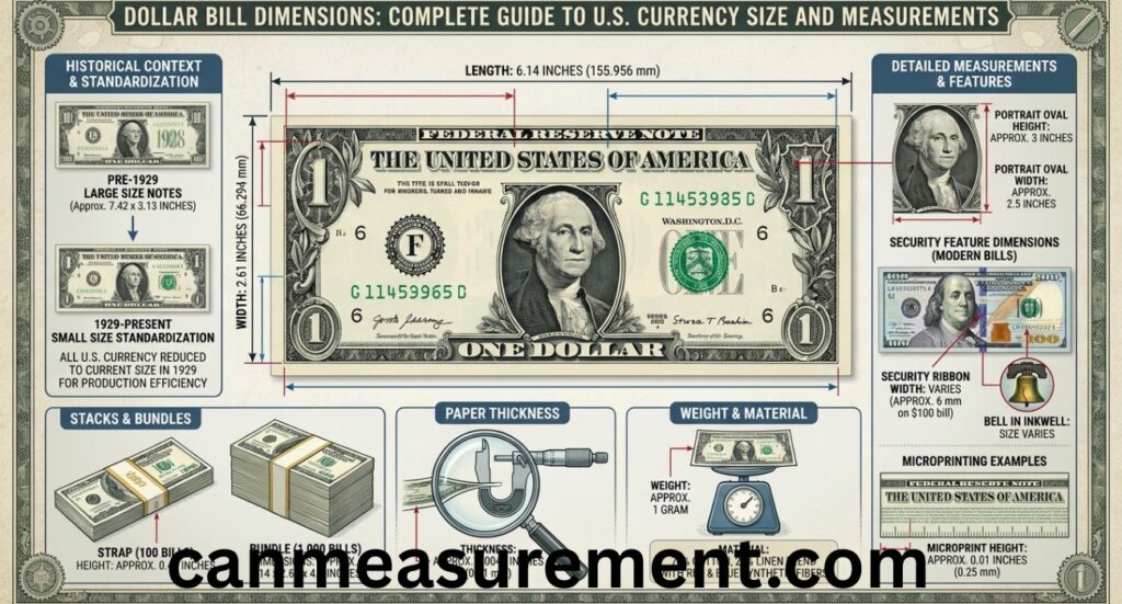 Dollar Bill Dimensions: Complete Guide to U.S. Currency Size and Measurements