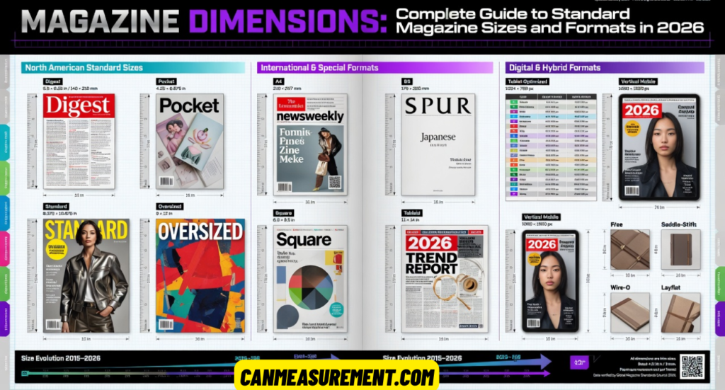 Magazine Dimensions: Complete Guide to Standard Magazine Sizes and Formats in 2026