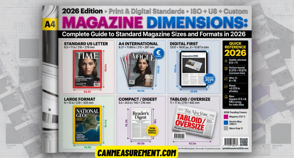 Magazine Dimensions: Complete Guide to Standard Magazine Sizes and Formats in 2026