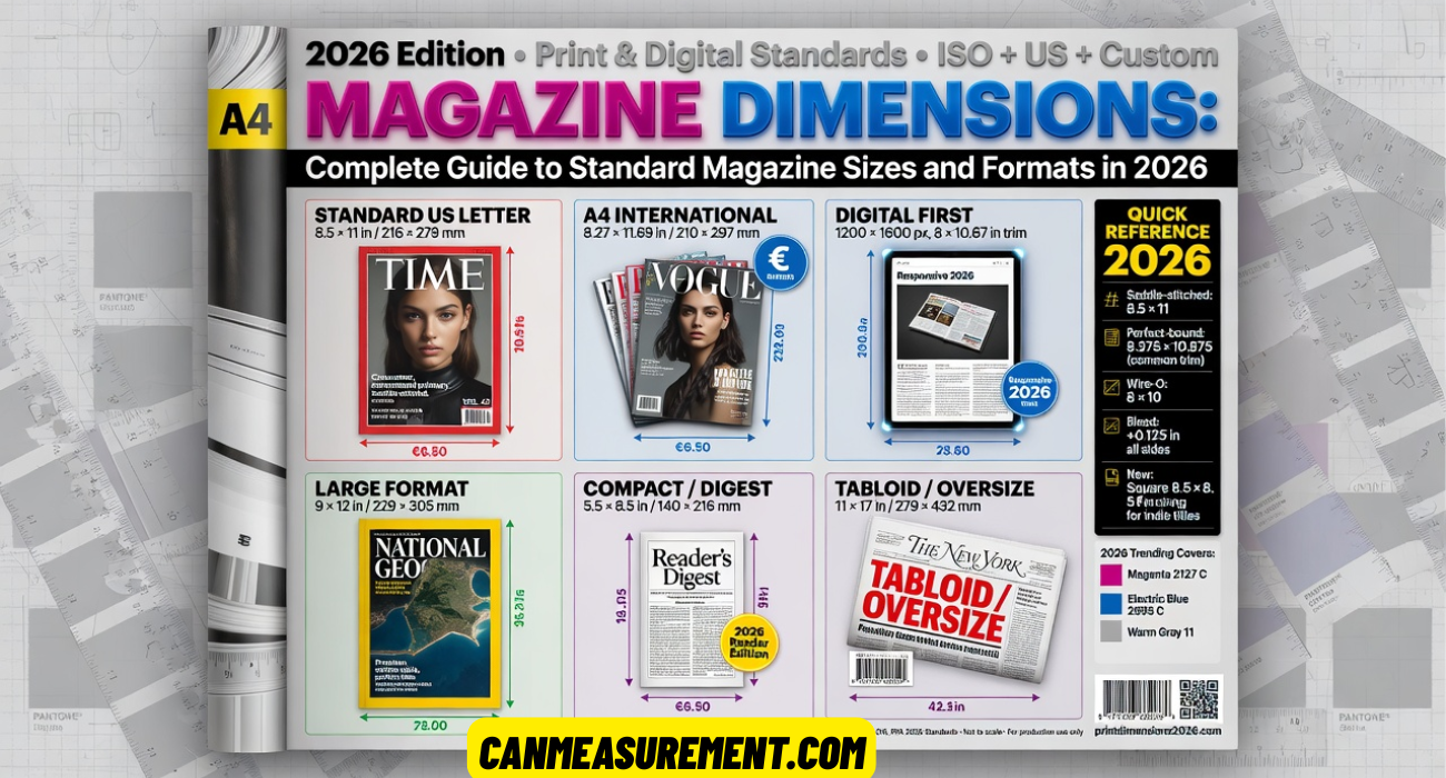 Magazine Dimensions: Complete Guide to Standard Magazine Size