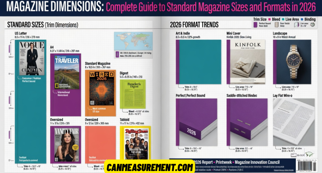 Magazine Dimensions: Complete Guide to Standard Magazine Sizes and Formats in 2026