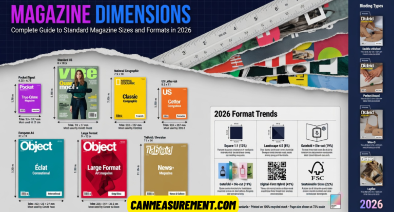 Magazine Dimensions: Complete Guide to Standard Magazine Sizes and Formats in 2026