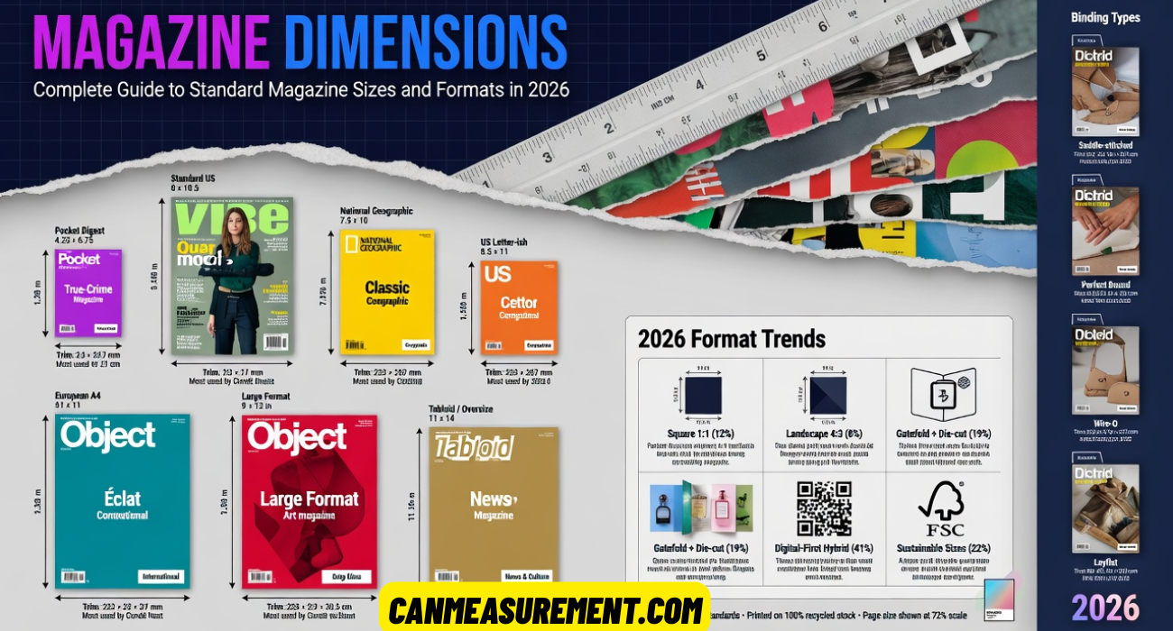 Magazine Dimensions: Complete Guide to Standard Magazine Sizes and Formats in 2026