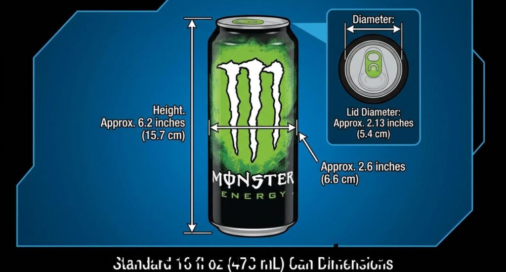 Monster Can Dimensions: Complete Guide to Monster Can Size, Height, Width, and Measurements