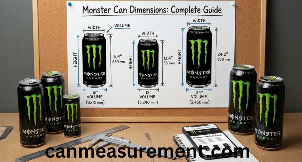 Monster Can Dimensions: Complete Guide to Monster Can Size, Height, Width, and Measurements