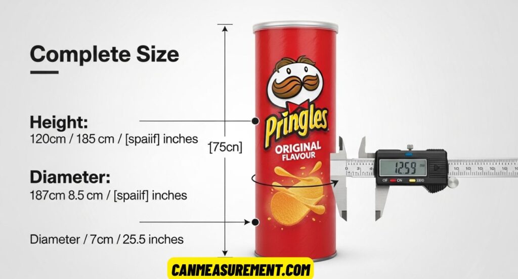 Pringles Can Dimensions: Complete Size, Height, Diameter, and Measurement Guide