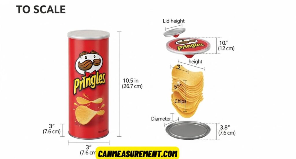 Pringles Can Dimensions: Complete Size, Height, Diameter, and Measurement Guide