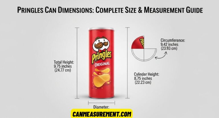 Pringles Can Dimensions: Complete Size, Height, Diameter, and Measurement Guide