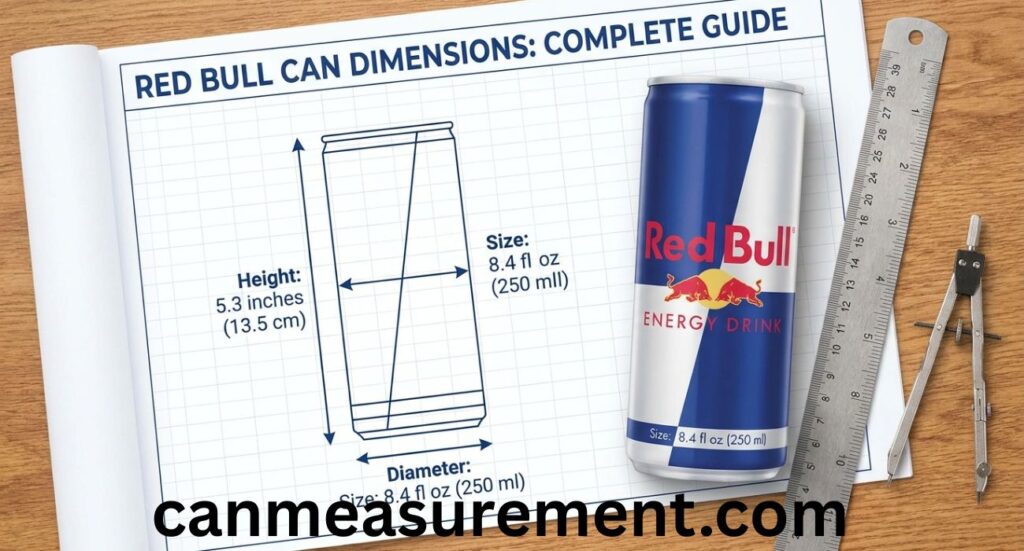 Red Bull Can Dimensions: Complete Guide to Red Bull Can Size, Height, Diameter, and Measurements