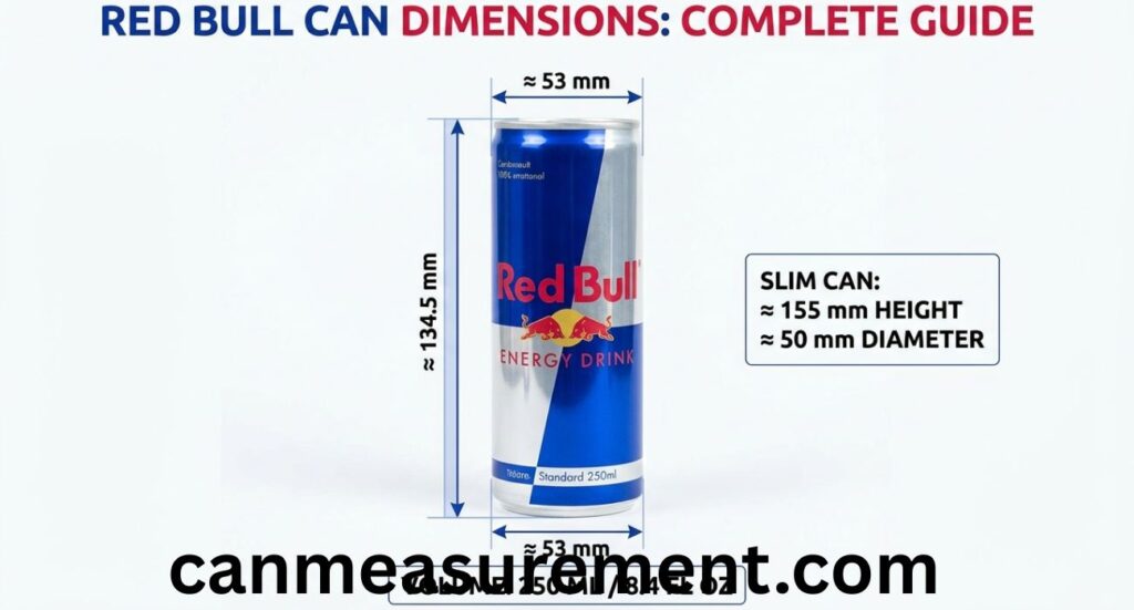 Red Bull Can Dimensions: Complete Guide to Red Bull Can Size, Height, Diameter, and Measurements
