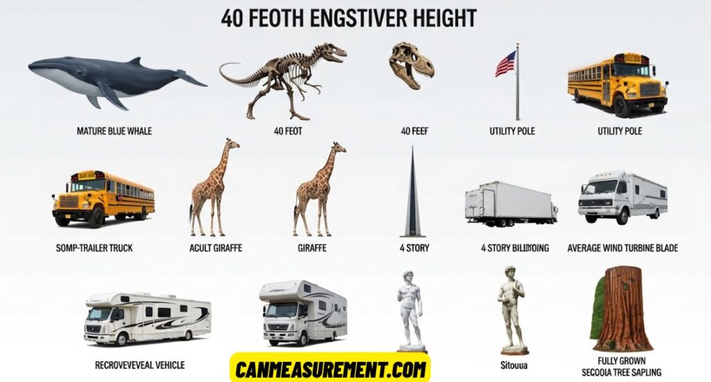 40 Feet: 12 Things with Pictures That Are 40 Feet Long or Tall