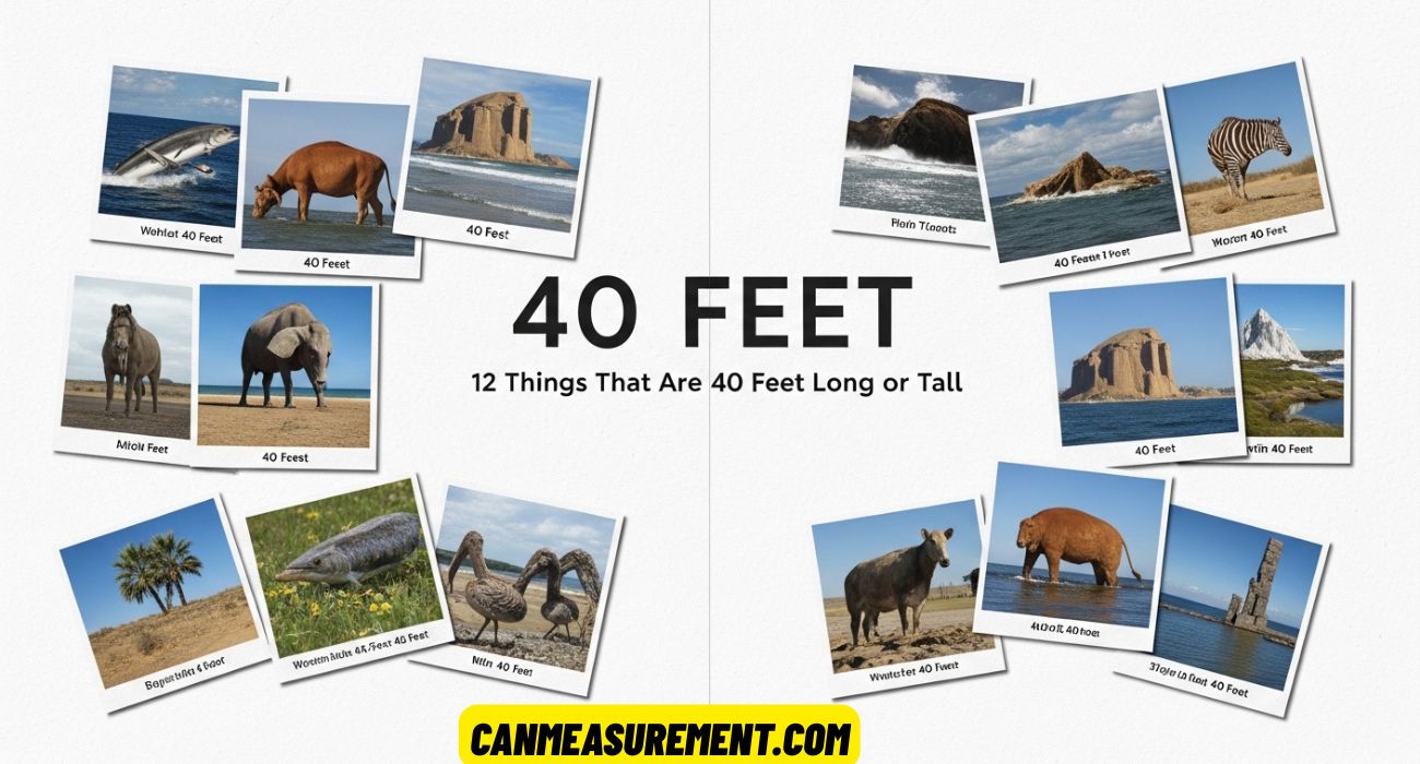 40 Feet: 12 Things with Pictures That Are 40 Feet Long or Tall
