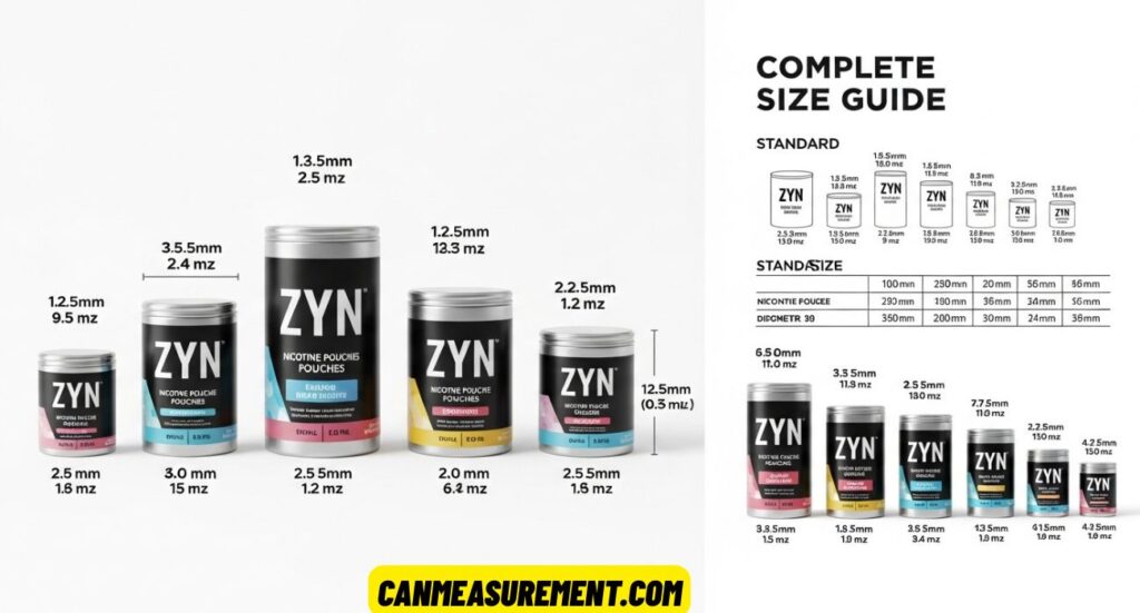 ZYN Can Dimensions: Standard Sizes, Measurements, and Complete Size Guide