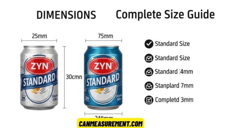ZYN Can Dimensions: Standard Sizes, Measurements, and Complete Size Guide