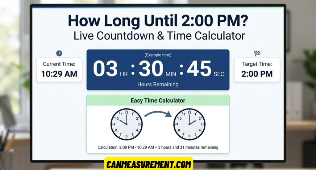 How Long Until 2:00 PM? Live Countdown, Hours Remaining & Easy Time Calculator