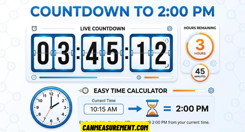 How Long Until 2:00 PM? Live Countdown, Hours Remaining & Easy Time Calculator