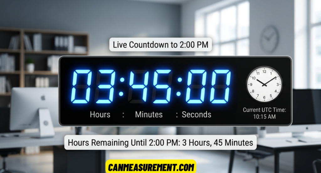 How Long Until 2:00 PM? Live Countdown, Hours Remaining & Easy Time Calculator