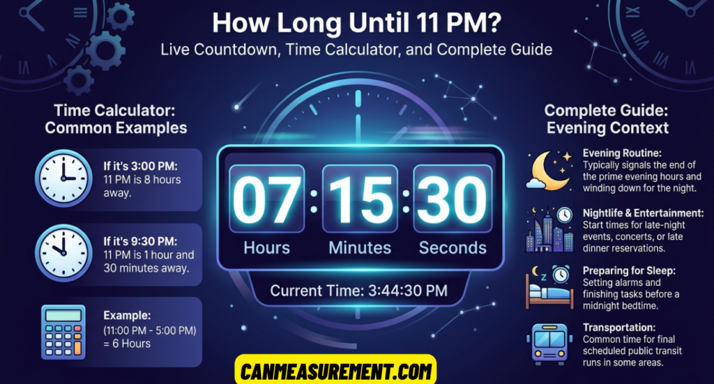 How Long Until 11 PM? Live Countdown, Time Calculator, and Complete Guide