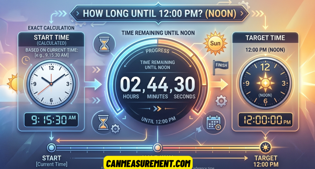 How Long Until 12:00 PM? Find the Exact Time Remaining Until Noon