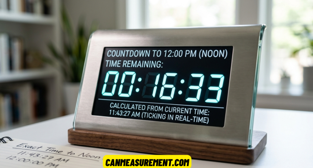 How Long Until 12:00 PM? Find the Exact Time Remaining Until Noon