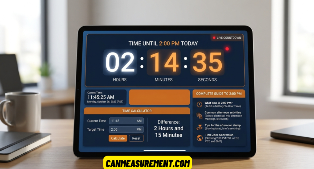 How Long Until 2 PM? Live Countdown, Time Calculator & Complete Guide