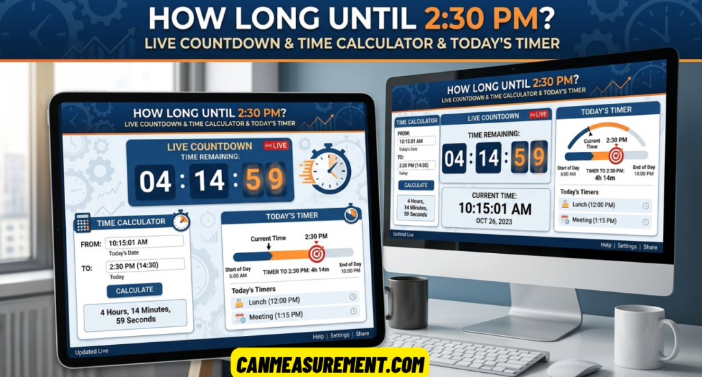 How Long Until 2:30 PM? Live Countdown, Time Calculator & Today's Timer