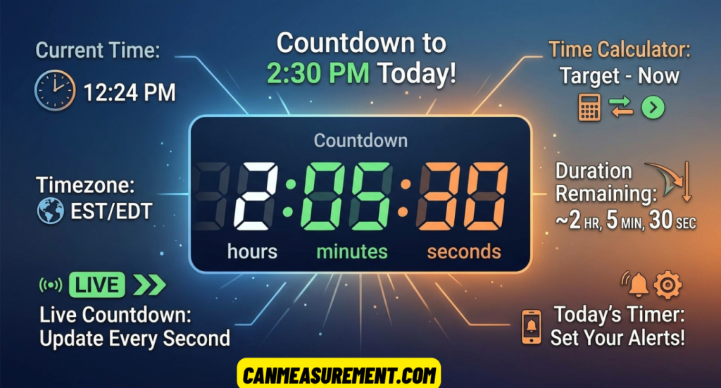 How Long Until 2:30 PM? Live Countdown, Time Calculator & Today's Timer