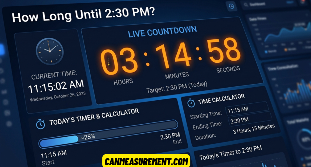 How Long Until 2:30 PM? Live Countdown, Time Calculator & Today's Timer