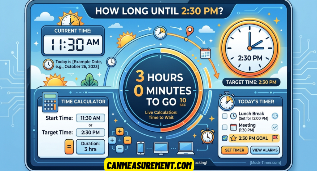 How Long Until 2:30 PM? Live Countdown, Time Calculator & Today's Timer
